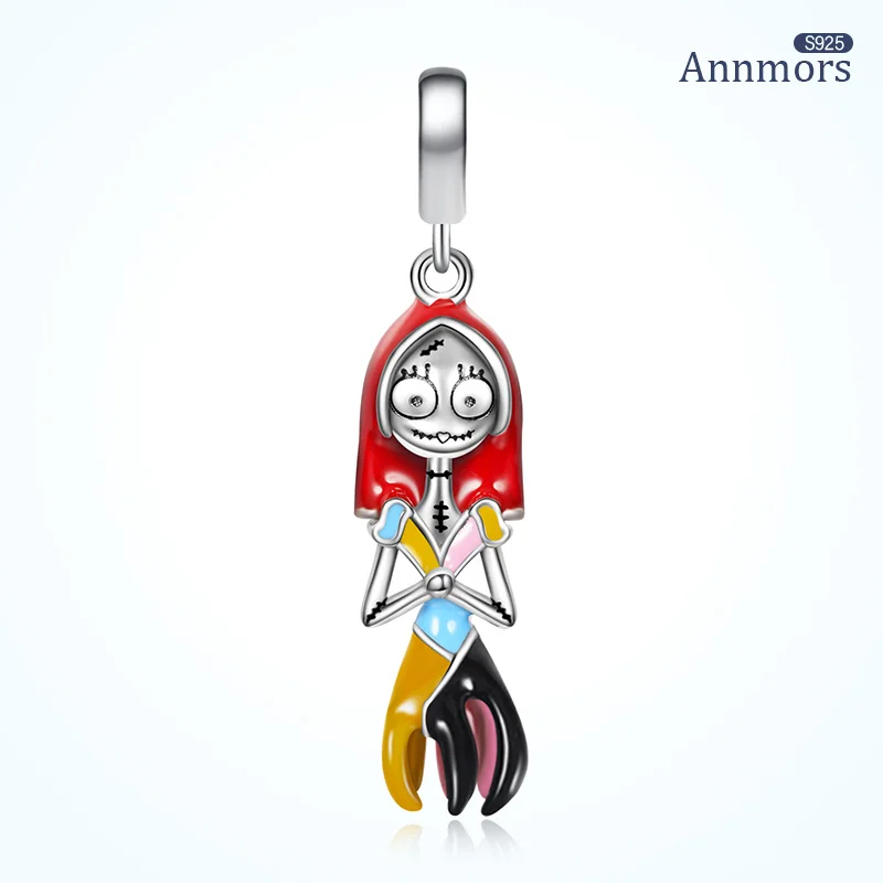 

Witch In Dress Charm Beads Silver Plated Color Enamel Fit Original Pandora Bracelet Charms Woman Jewelry Fashion Gifts