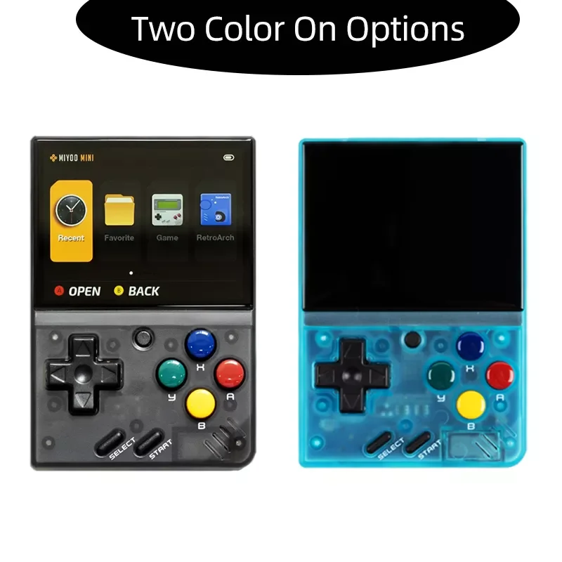 

Miyoo Mini New Black Color 2.8Inch OCA Screen Retro Video Game Console Full Fit Screen Source Portable Mini Handheld Gaming