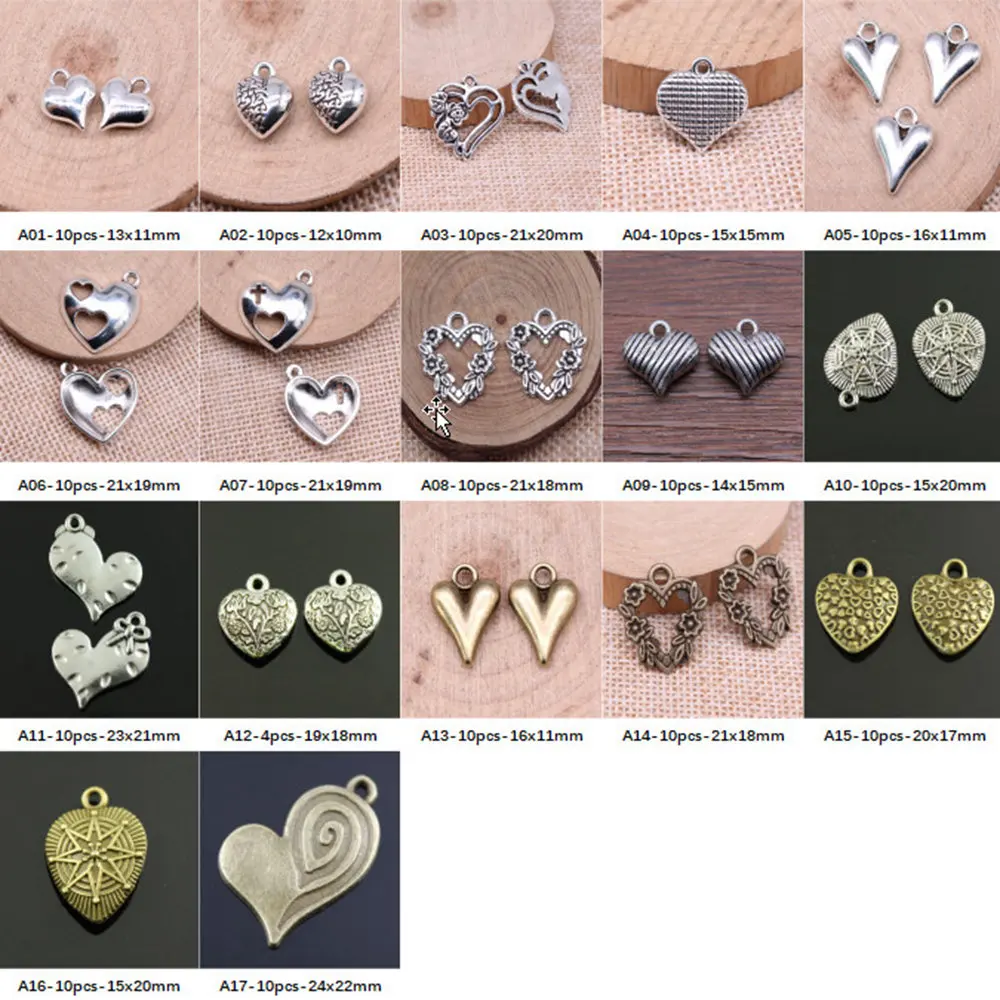 

New Arrival Peach Heart Love Charms For Jewelry Making Gifts For Women