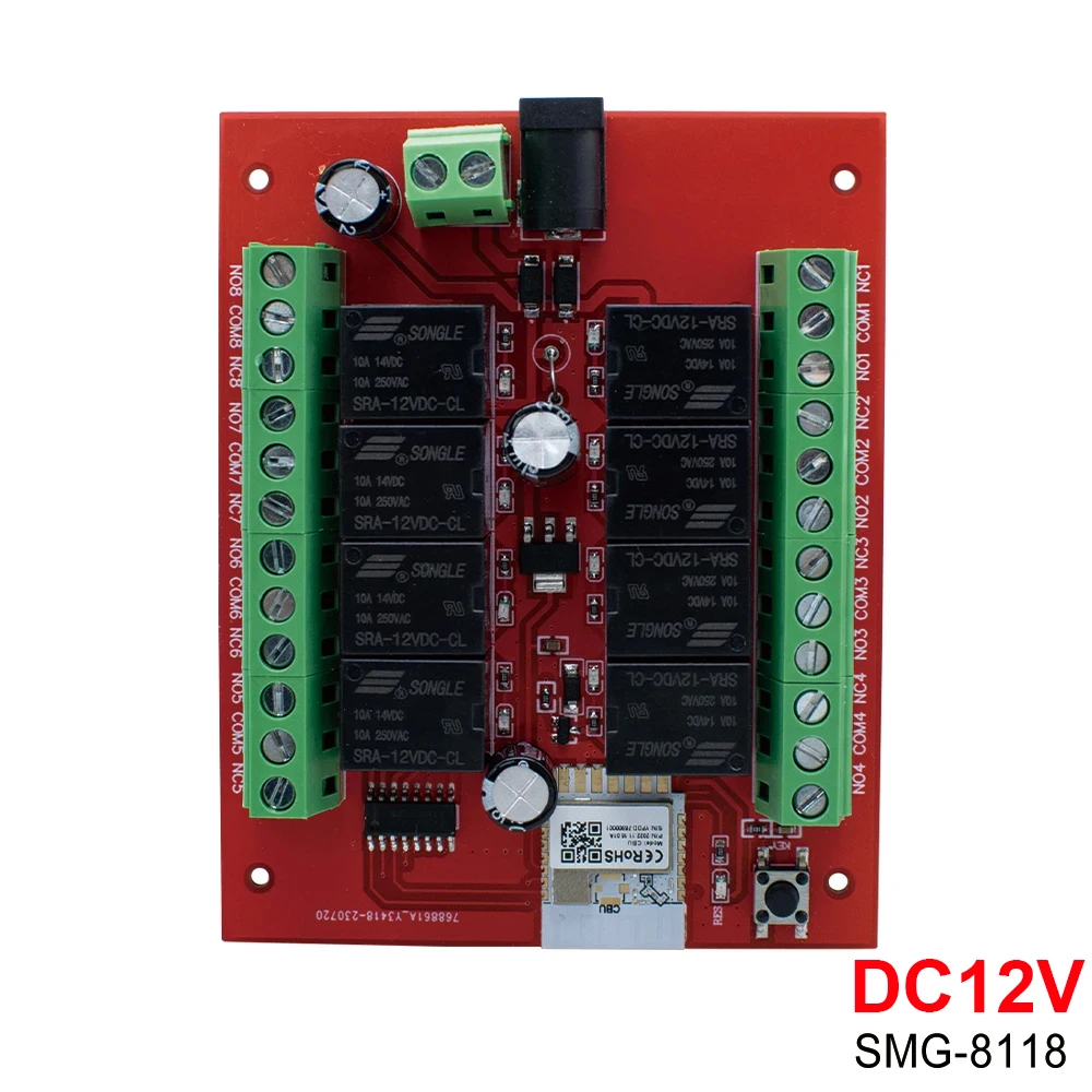 Переключатель дистанционного управления с Wi-Fi управлением через приложение Tuya, 12 В, 24 В постоянного тока, релейный модуль, каналов, дверной фотоконтроллер, ресивер управления двигателем, голосовое управление