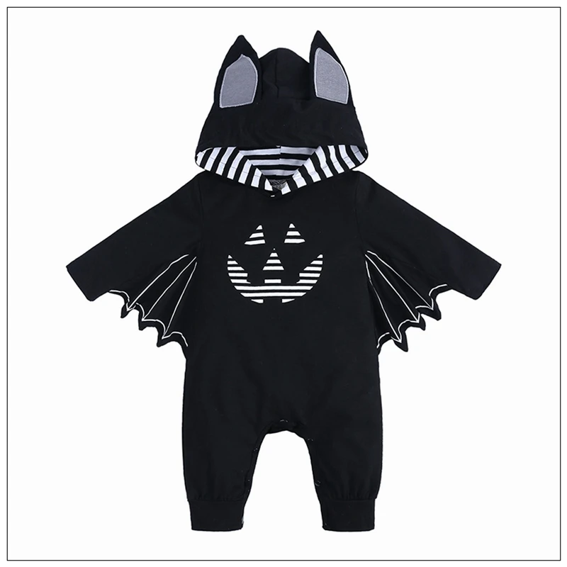 

Kids Boy Girl Romper Halloween Newborn 0-24M Cosplay Party 2022 Hat Cartoon Boy Girls Clothing Onesie Black Hat Infnat Clothes