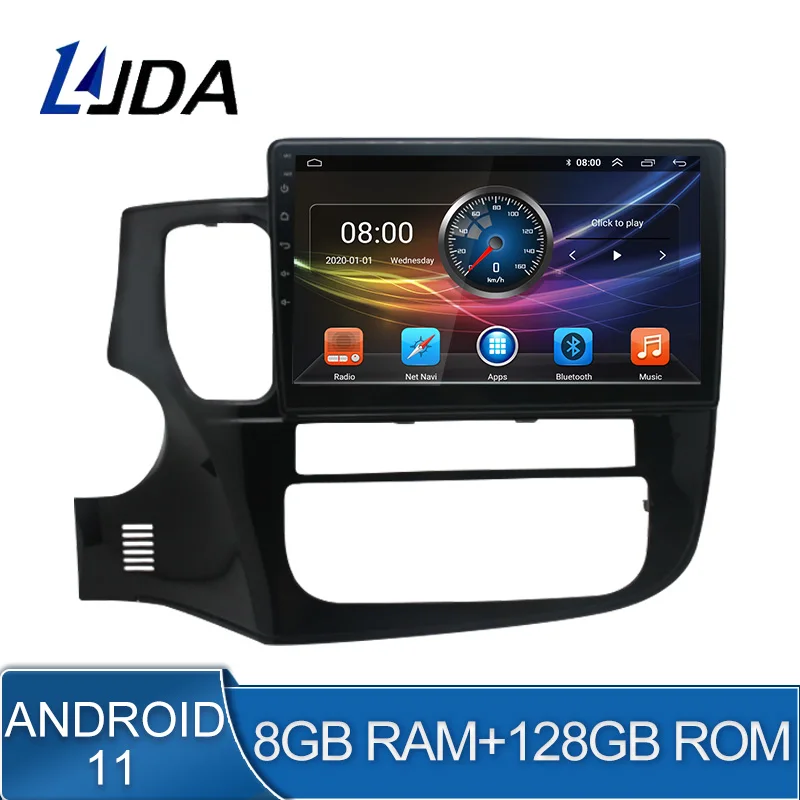 Автомобильный мультимедийный плеер 8G + 128G Android 11 для Mitsubishi Outlander 3 2012 - 2018 2 Din