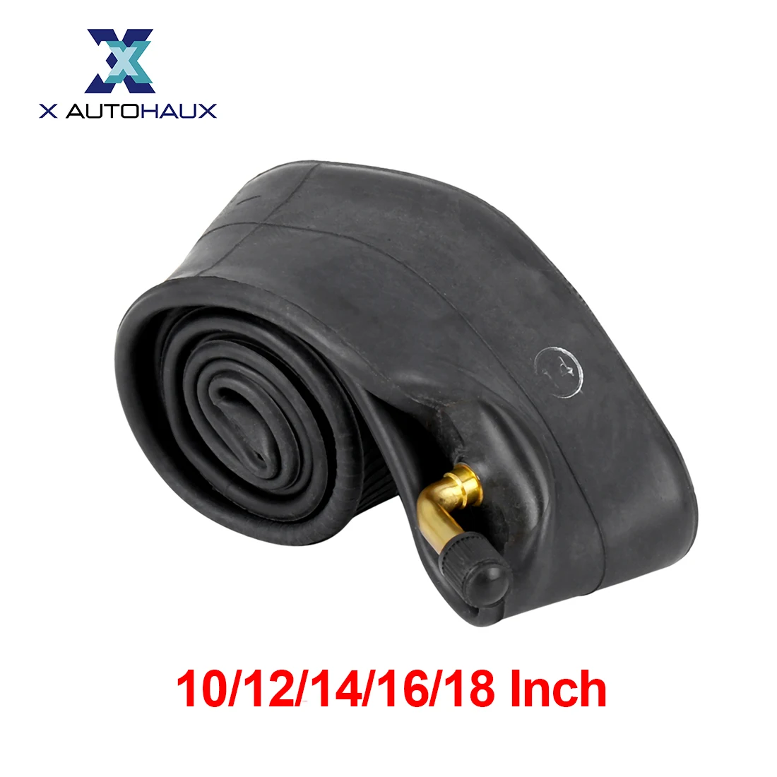 X Autohaux Bike Inner Tube 10/12/14/16/18 Inch Bent US Valve Bicycle Tire Tyre 2.125/2.5 Width Cycling Rubber Tube For Bicycle