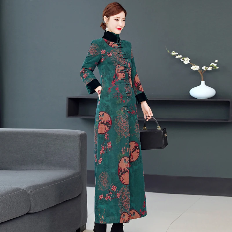 Женская куртка Xiangyun из пряжи на хлопковой подкладке высококачественная ретро