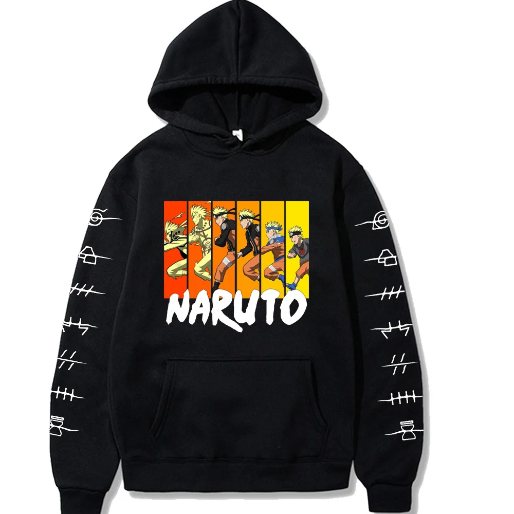 

Harajuku Naruto Hoodie Street Men's Hoodie Casual Noodles Naruto Cartoon Print Men and Women Couple Tops