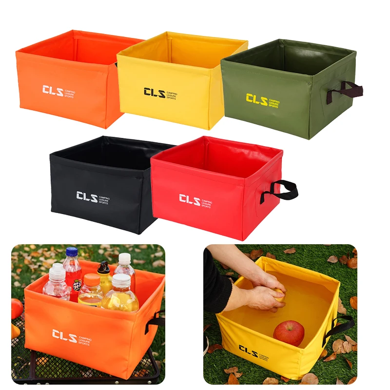 

13 л Портативная сумка для хранения воды, сумка для хранения, водонепроницаемая сумка для воды, складное ведро для рыбалки, для кемпинга, рыба...