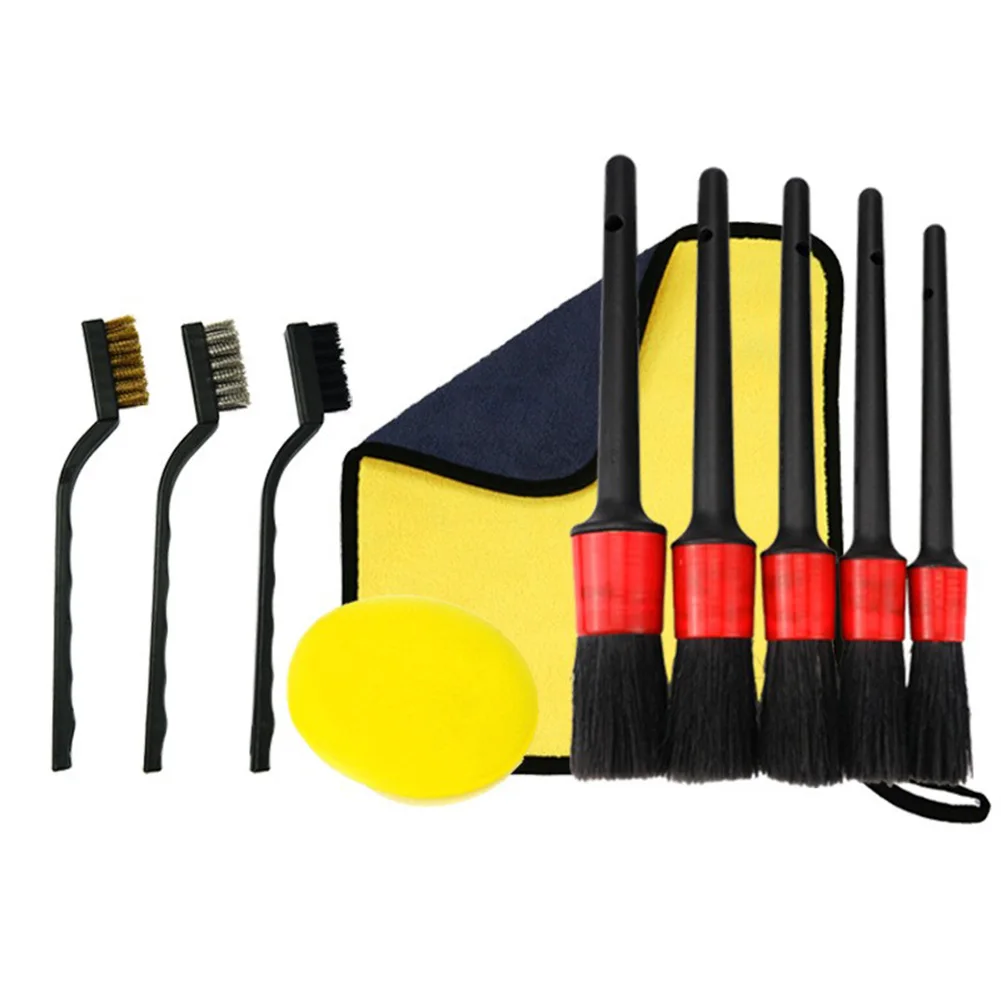 

10pcs/Set Car Detailing Brush Kit Truck Vehicle Auto Wheel Rims Clean Brush Set For Car Cleaning Detailing Brush