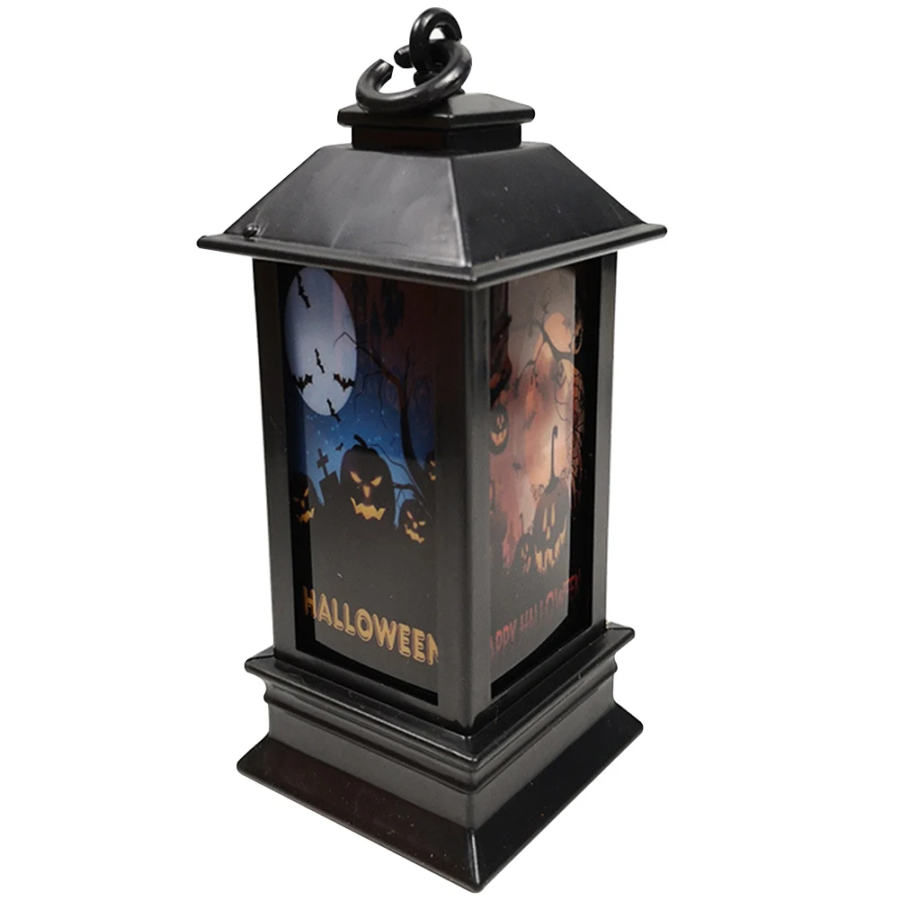 

Desktop Electric Oil Lamp Bar Gradient Decoration Layout Vintage Mini Hanging Simulation Flame Light Halloween Led Party