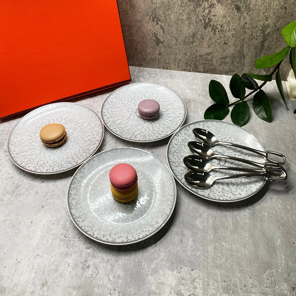 

Необычная Бытовая Керамическая тарелка, тарелка для завтрака, суши, хлеба, десерта, фруктовая тарелка для торта, кухонная тарелка