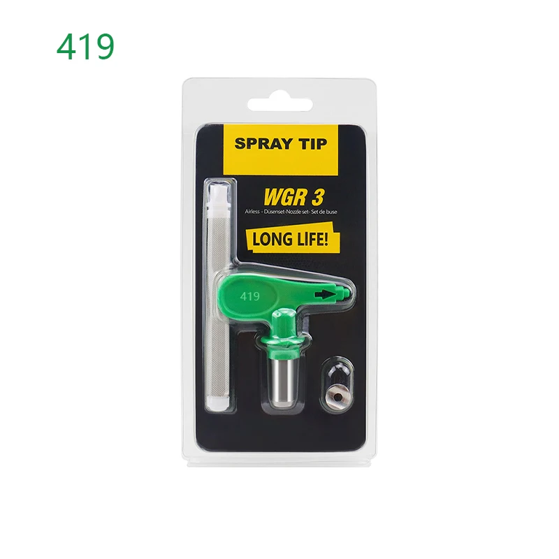 

Насадка безвоздушного распыления 215 321 423 517 с насадкой-фильтром пистолета Насадка-распылитель Аэрограф для безвоздушного распылителя Titan Wagner