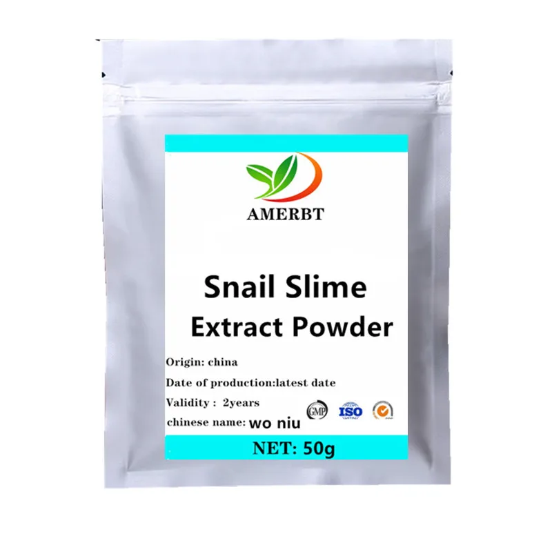 

Hihg qualty 98% Snail Slime Extract Powder，Moisturizing Cosmetic Raw, Skin Whitening and Smooth, supplement Anti Aging