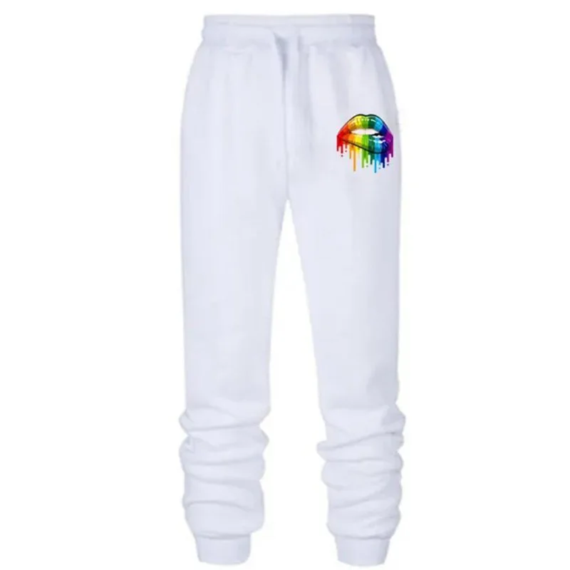 

Женские модные спортивные штаны с принтом, свободные хлопковые штаны для бега, повседневные штаны для фитнеса