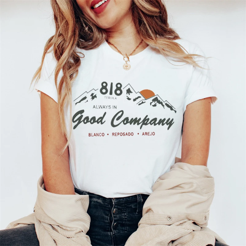 

Kawaii Short Sleeve Fashion Autumn Beach Travel T-shirt Ladies T-shirt Cartoon Letter Print Top Simple Short Sleeve Clothes