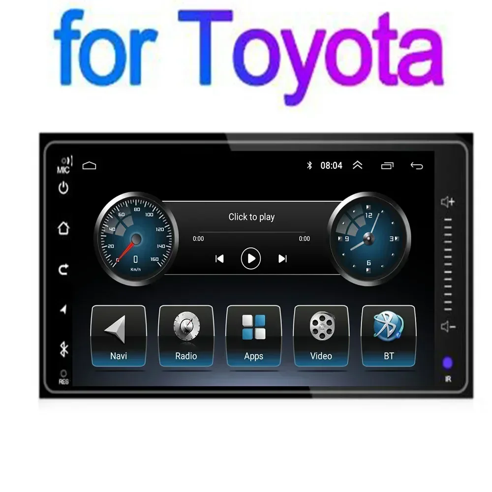 2 Din Android 13 Universal 7Inch Car Radio For Toyota GPS Navigaion Head Unit 7 Inch Carplay Auto Player Camera