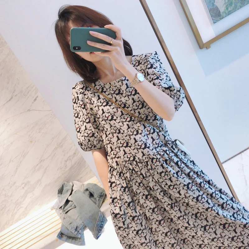 

Женское весенне-летнее французское платье в стиле ретро, роскошный Топ высокого качества, новинка, темпераментное женское платье