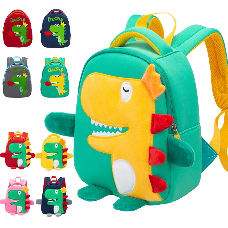 

2022 Kid Schoolbags 3D Dinosaur Cartoon Kindergarten Baby Pack Cute Toddler School Boys Backpack Kids Bag Mochila Infantil