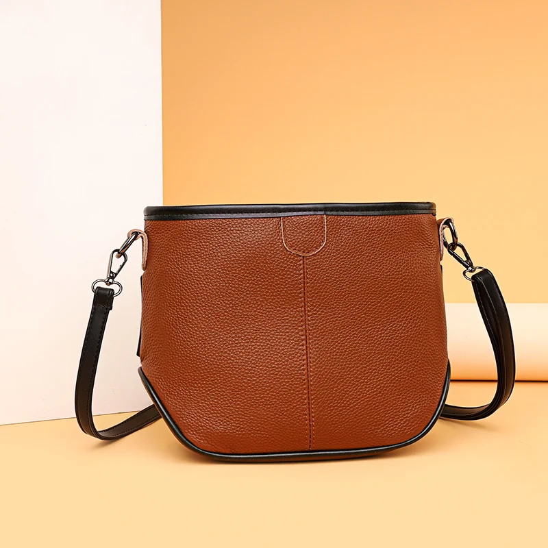 

Genuine Leather Real Cowhide Women's Casual Fashion Bags Women Messenger Bags Shoulder Bags Crossbody Bags for Women Handbags