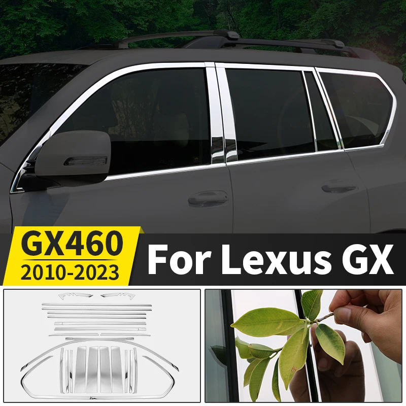 

Car window trim strip For Lexus GX460 2010-2023 Exterior Chrome upgraded Accessories,GX 460 Tuning,body kit 2022 2021 2020 2019