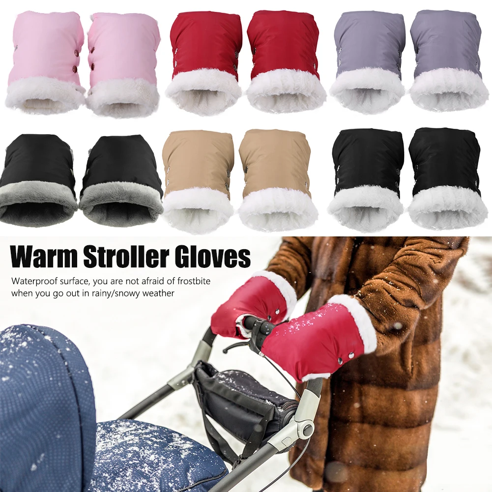 

Детская коляска, флисовая коляска с теплым мехом, Высококачественная портативная Удобная Водонепроницаемая коляска