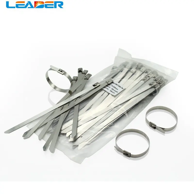 

500pcs A Lot High Quality 12 Inch 4.6mm X 300mm Thickness 2.5mm Best 304 Grade Colorful Self Locking Stainless Steel Cable Ties