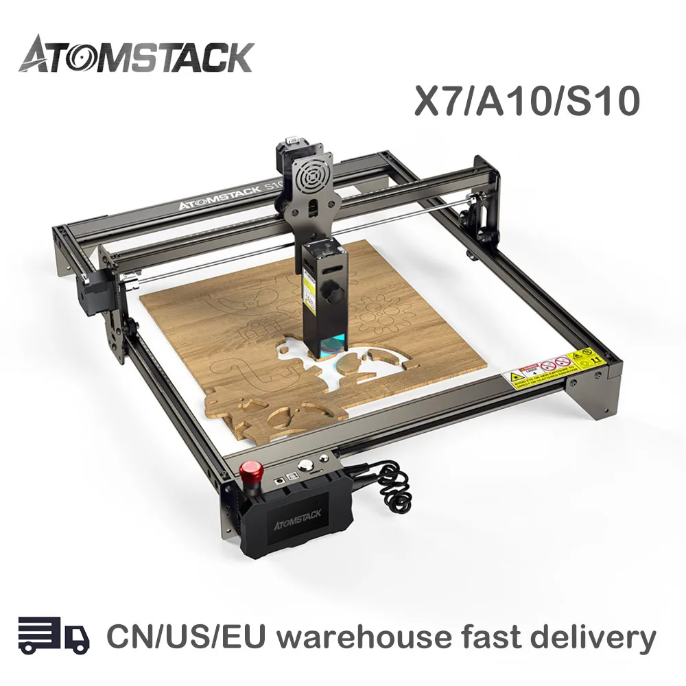

Лазерный гравер ATOMSTACK S10 X7 Pro, Гравировальный аппарат из нержавеющей стали с двумя лазерными резцами для дерева, пластика, акрила, кожи, зерка...