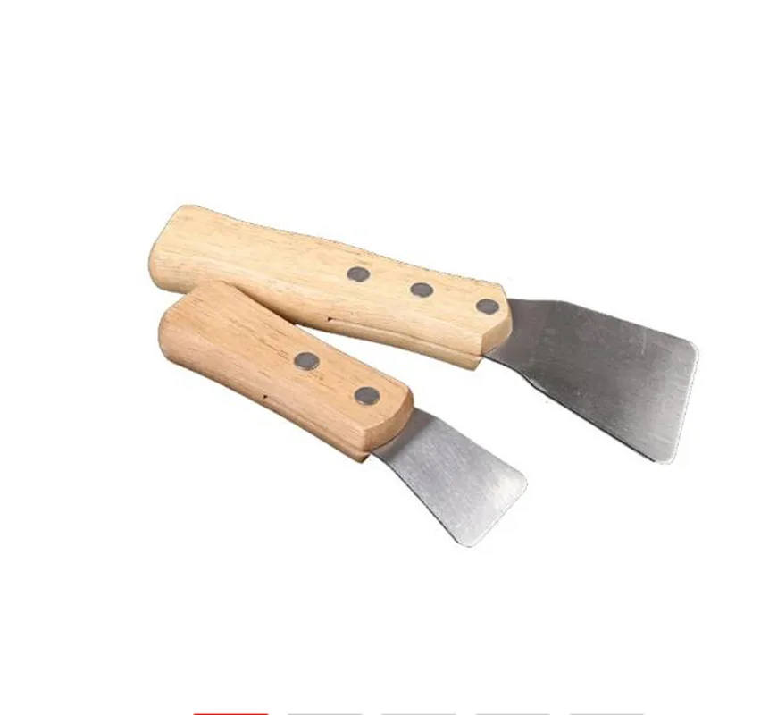 

Ceiling Install Spatula Scoop With Wooden Handle Stretch Ceiling Film Shovel Accessories For Welding Harpoon Installation Tools