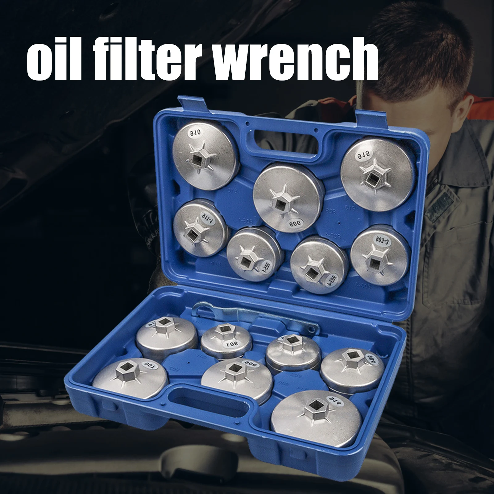 Engine Filter Sleeve Tool Set 15 Piece Socket Set Tool Kit Removal Tool Set With A Storage Case images - 6