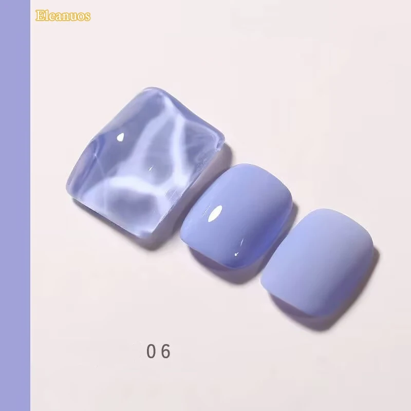 Фото Гель-лак для ногтей Eleanuos Macaron Candy, 1 кг, Полировка Ногтей, новый модный прозрачный гель, УФ светодиодный Праймер, высокая емкость, эмаль для ногтей №4