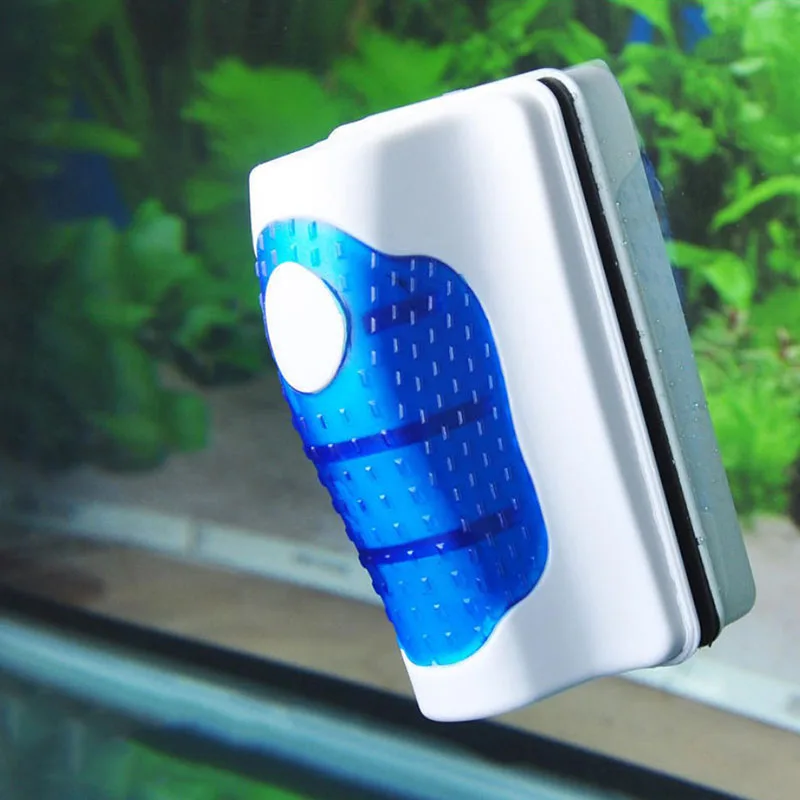 

Small Size Magnetic Aquarium Fish Tank Brushes Floating Clean Glass Window Algae Scraper Cleaner Brush Aquarium Accessories IL