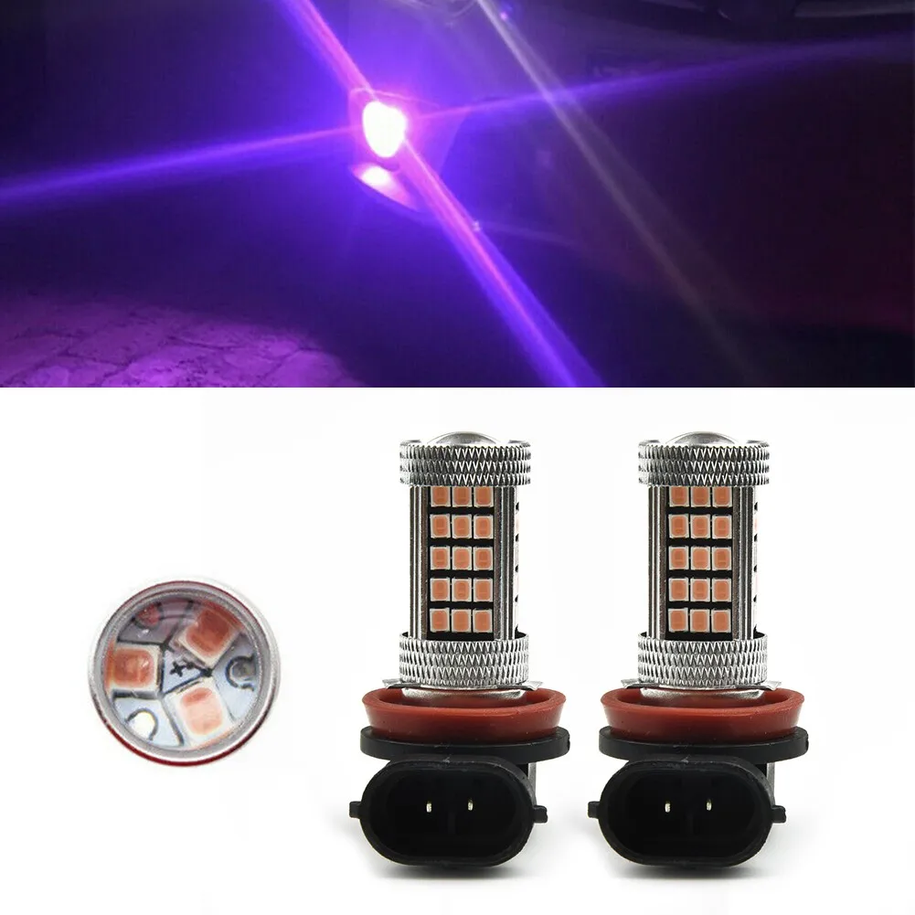 

Pink Purple H11/H8 LED Bulbs Auto Anti Fog Lamps Car Driving Running Light Front Foglamp LED Bulb Pink Purple