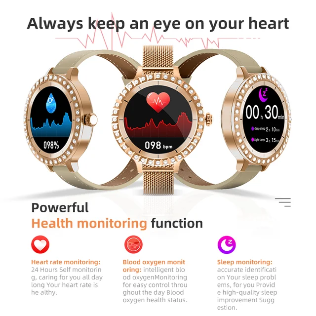 2023 HW13 Mini SmartWatch Women with 1.35" screen With 2 Watchbands Bluetooth-Call heart rate Sport fitness Smartwatch 4