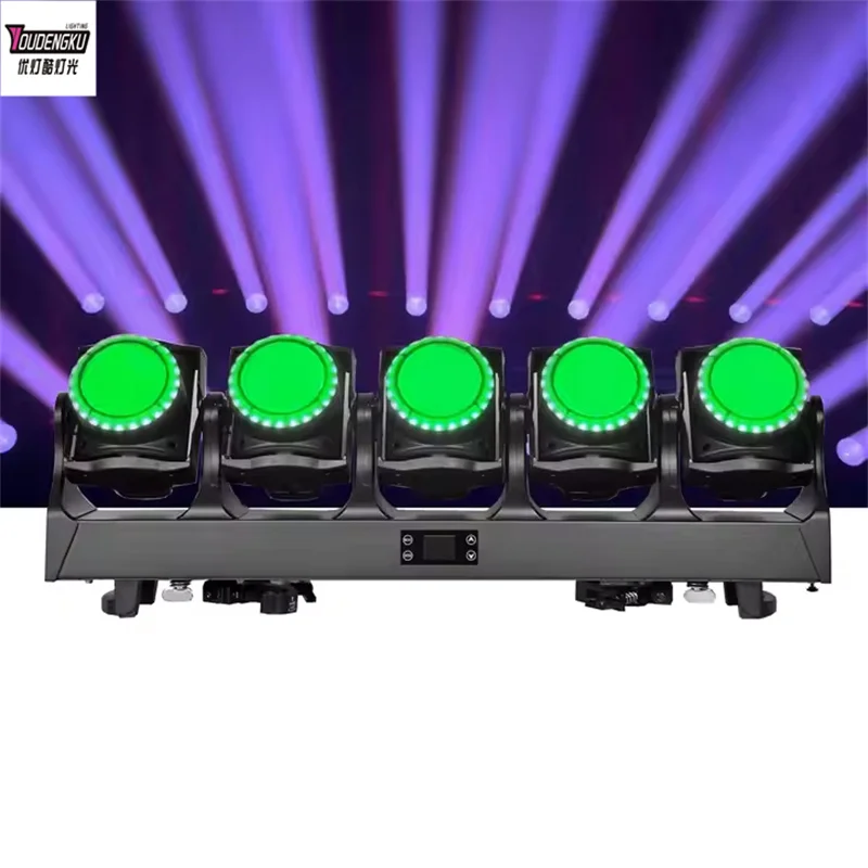 Фото 2 шт. Magic Dot LED 5 головок x 120 Вт DJ диско-клуб пиксельный луч мыть светодиодный светильник с подвижной головкой зум-бар Dj Lights №1