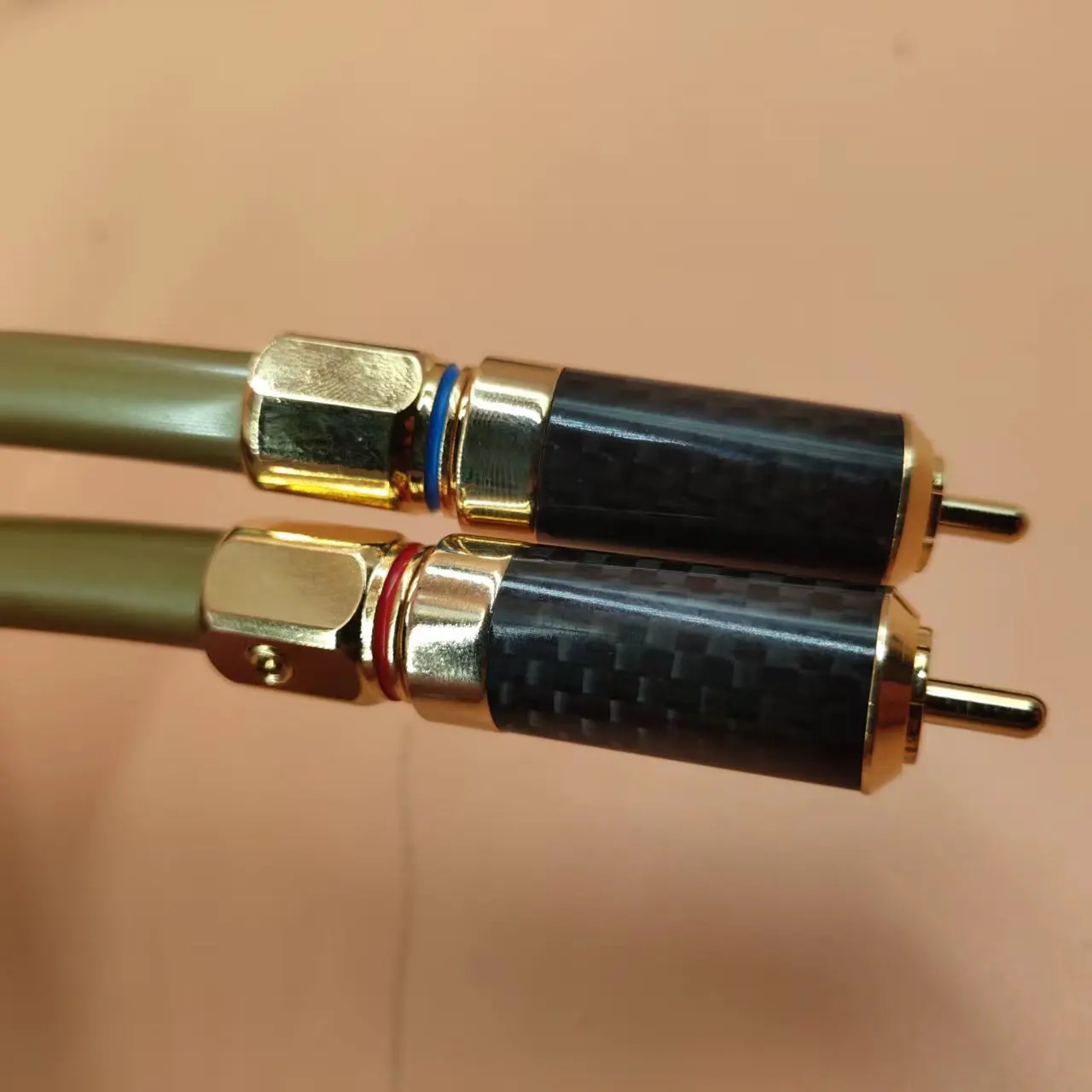 Бесплатная доставка пара HiFi аудио RCA кабель карты золотой 5C интерсоединительный