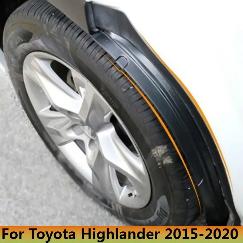 

2Pcs Fender Car Mudguard Refit Rear Tire Fender Special Decoration For Toyota Highlander 2015-2020 Auto Mudguard Car Accessories