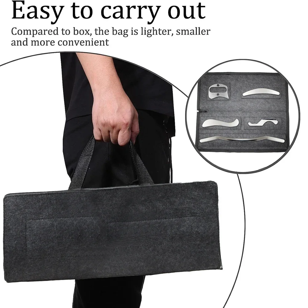 5 шт. набор инструментов для Массажа Гуаша из нержавеющей стали