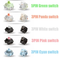 10pcs keyboard switches similar to holy panda matcha switch 3pin5pin for mechanical keycaps gaming accessories keyboard
