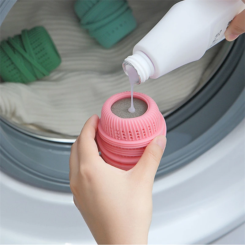 

Clothes Cleaner Liquid-adding Laundry Ball Decontamination Anti-winding 2 Pieces Washing Machine Hair Remove Large Cleaning Tool