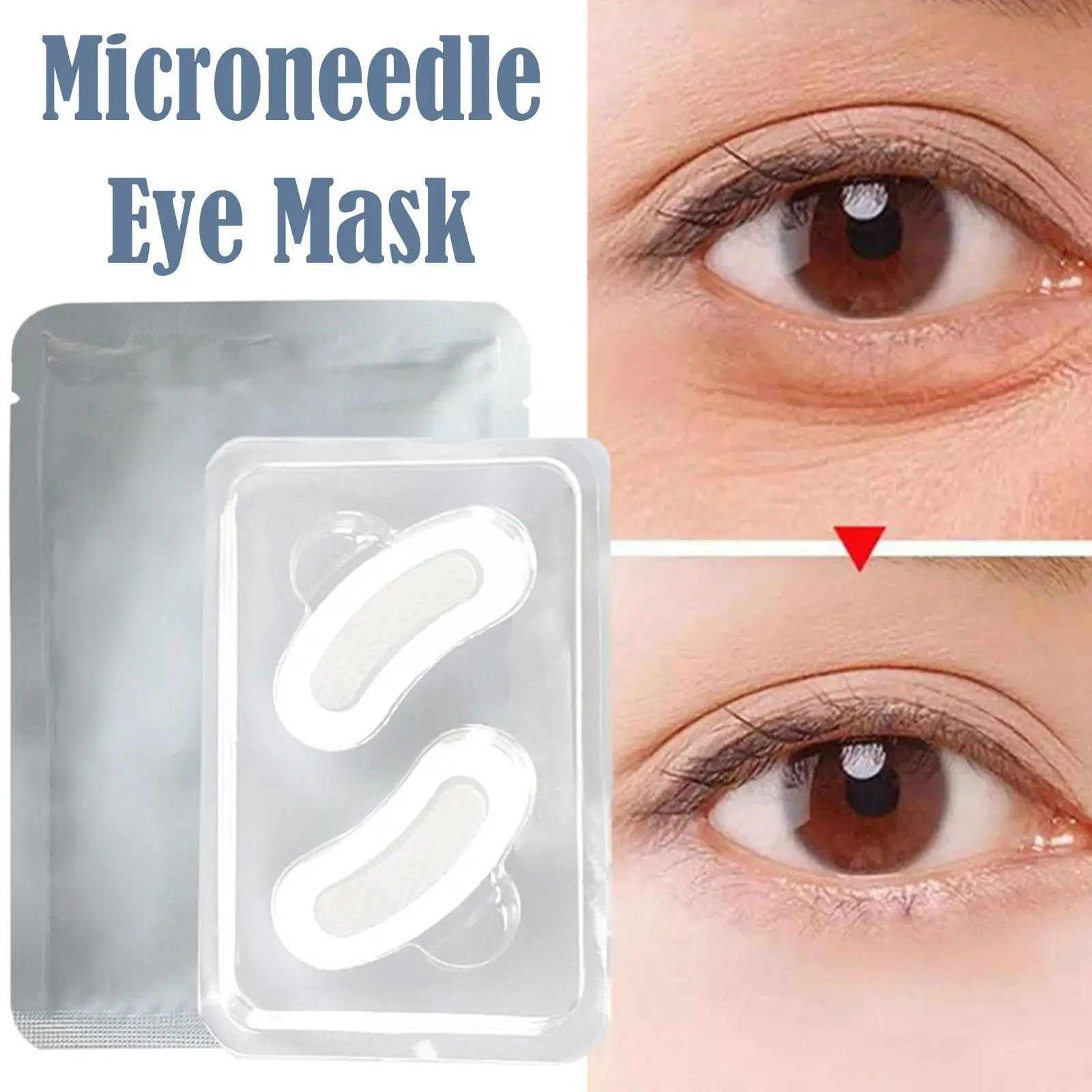 

Hyaluronic Acid Eye Mask Microneedle Eye Patches Gel Mask Dark Care Anti Wrinkles Eye Face Puffiness Circles Pad Moisturizi X4I3