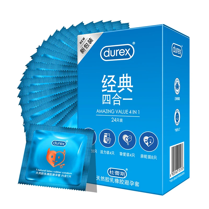 Презервативы Durex 4 в 1 из натурального латекса со смазкой | Красота и здоровье