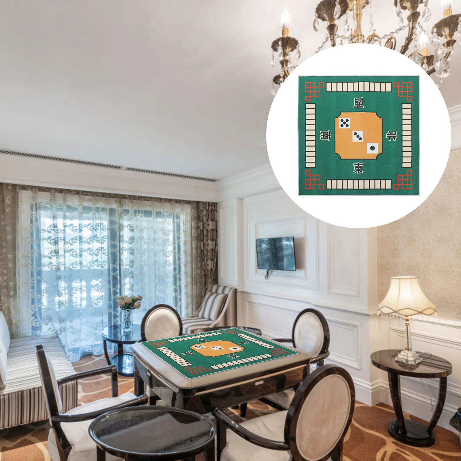 

Desk Mat Carpet Mahjong Game Mat Mahjong Mat Mahjong Playing Mat Poker Table Cloth