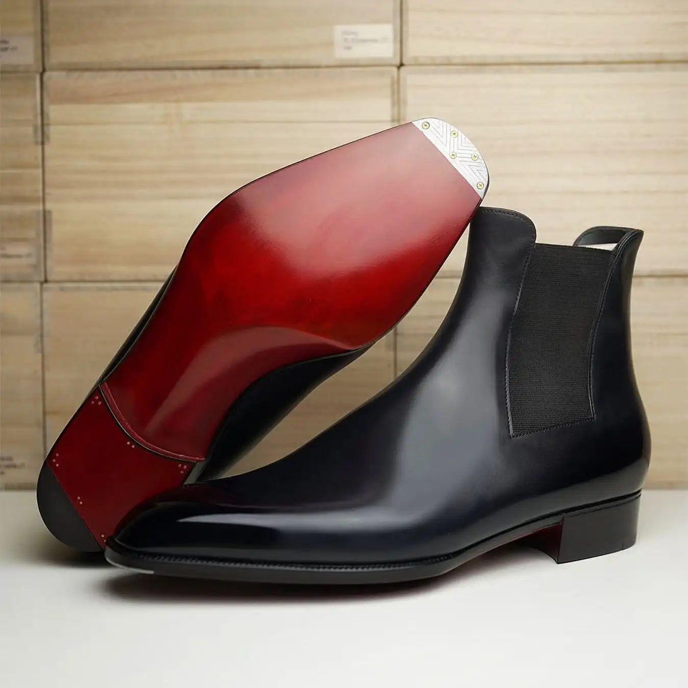 

Черные мужские ботинки челси на низком каблуке с пряжкой на ремешке модные Универсальные Повседневные Вечерние классические ботинки черного цвета из искусственной кожи с квадратным носком