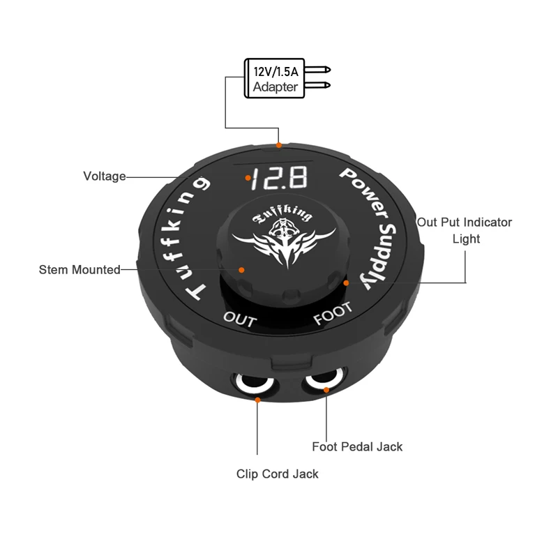 Набор для тату-машинки с картриджем и ЖК-дисплеем