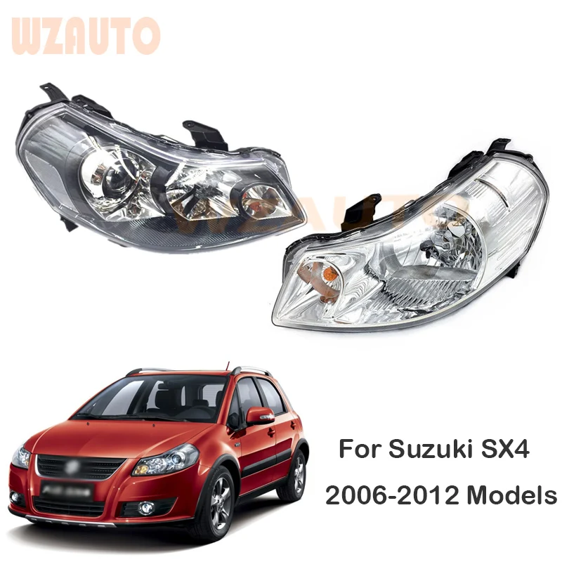 

Передний бампер, передсветильник фара, корпус передней фары, передняя фара в сборе для Suzuki SX4 2006-2012, белый Тип, черный