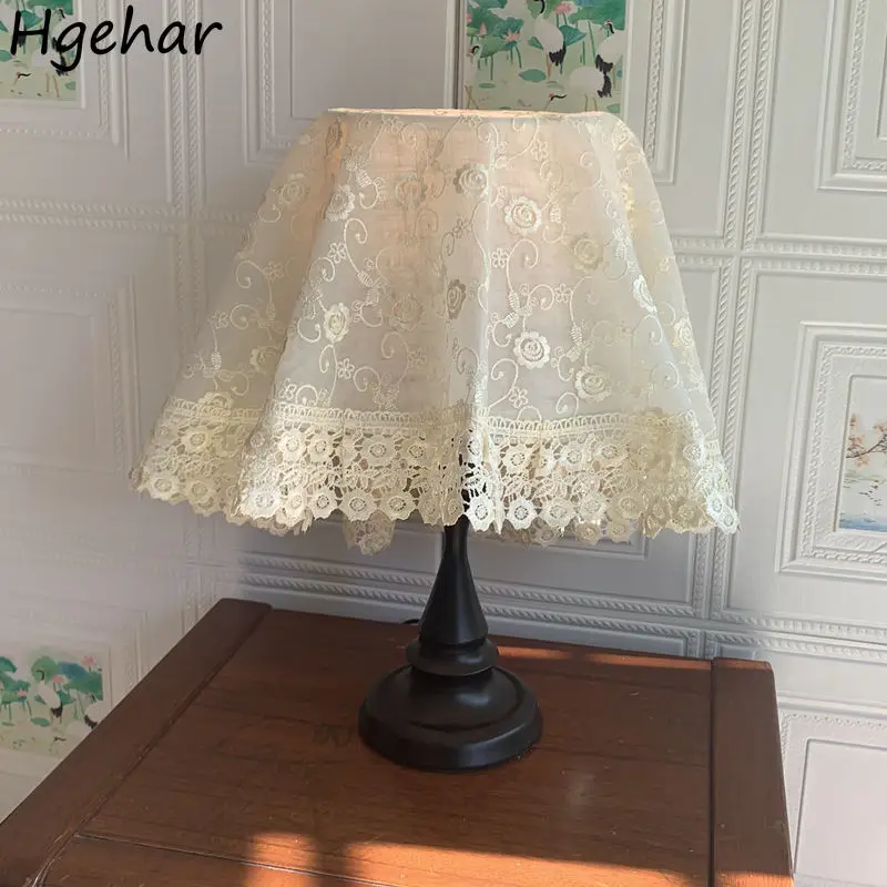 

All-purpose Covers Embroidery Round Dust-proof Elegant Europe Style Lace Home Decorate Popular 83*83cm Design Retro Anti-dirty