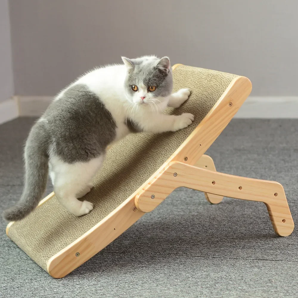 

Wooden Frame Anti-Scratch Bed Scratcher Board Scraper Claw Couch Toys for Perfectly Durable & Comfortable Scratching