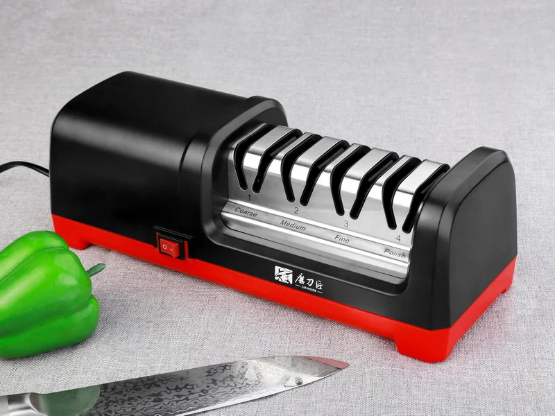 

TAIDEA Electric Knife Sharpener Diamond Sharpening System Rated Power 18W Have Polishing Grit 360/600/1000# Kitchen Accessories