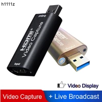 h1111z 4k video capture card usb3 0 2 0 hdmi video grabber record box for ps4 game dvd camcorder camera recording live streaming