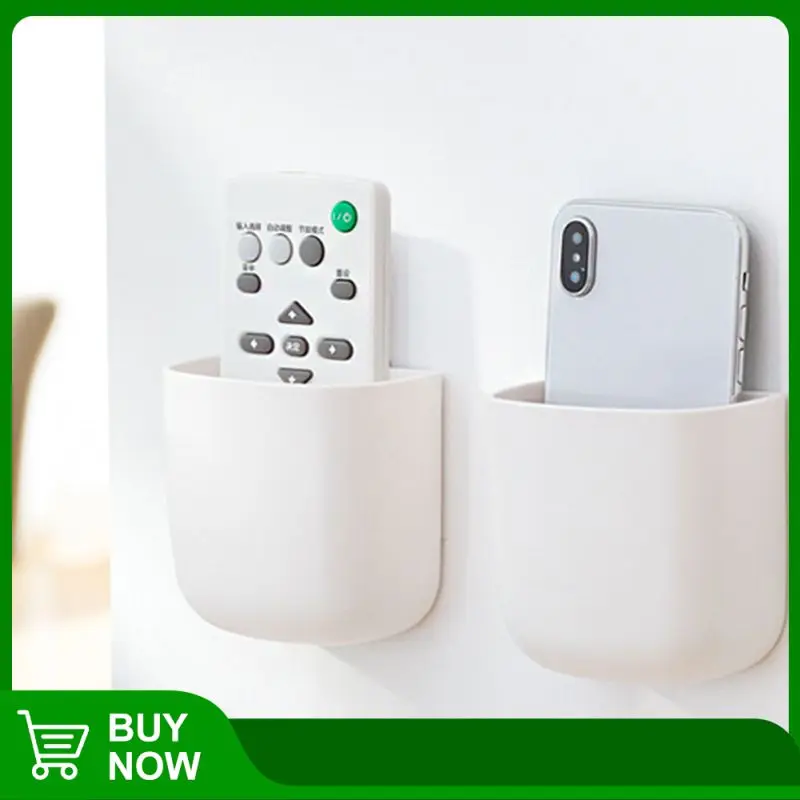 

Upgraded version of wall-mounted mobile phone remote control storage box multi-function storage rack with partitions