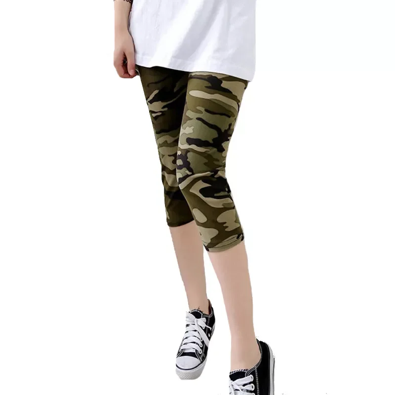 

New Women Leggings Workout For Running High Waist Sport Leggin Camouflage Print Trousers Stretch Fitness Pants