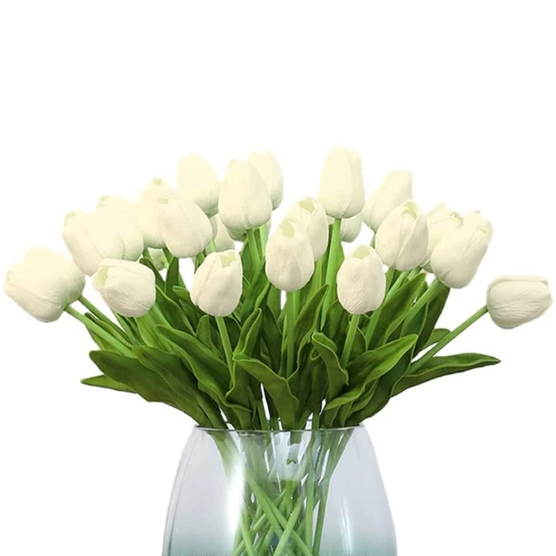 

Практичные цветы, 30 шт., искусственные тюльпаны, 13 дюймов, настоящие на ощупь тюльпаны для украшения дома, праздника, композиция, Свадебный т...